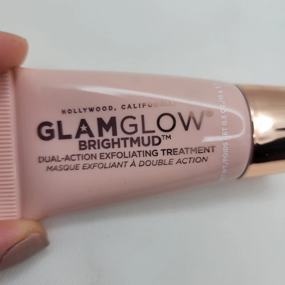 GlamGlow Brightmud Dual-Action Exfoliating Treatment 0.5 oz/15g - Image 4 of 4