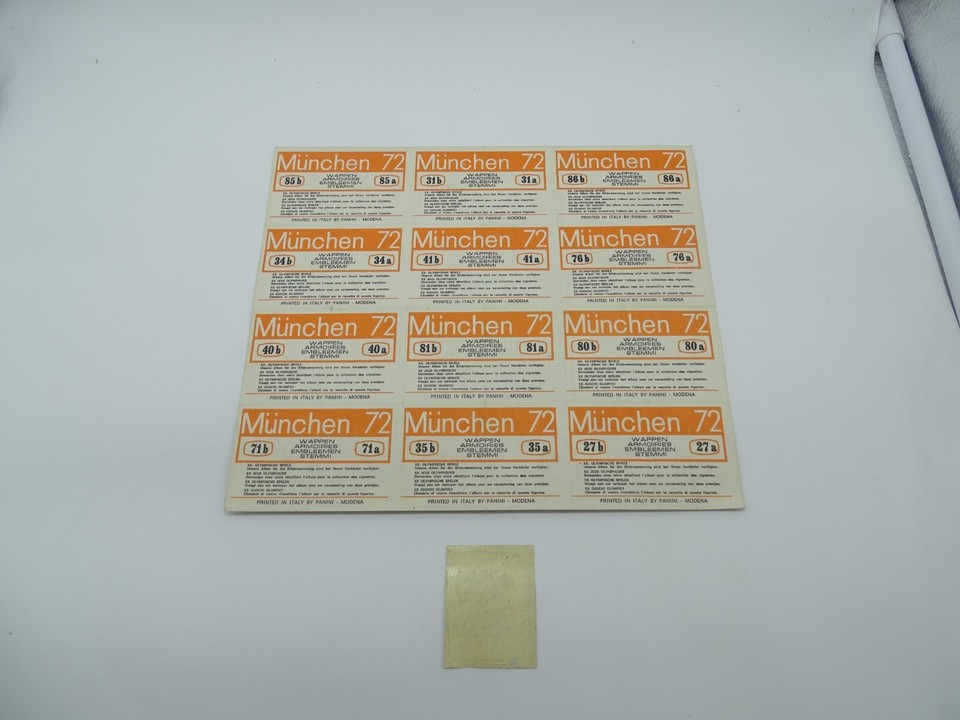 Carte Sticker Panini München 72 - Francesco Moser (Italie) - Non Collé - Parfait état