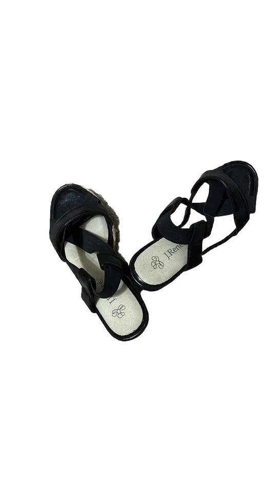 Эспадрильи на танкетке перекрещенные черные J Renee размер 8,5 - Изображение 2 из 4