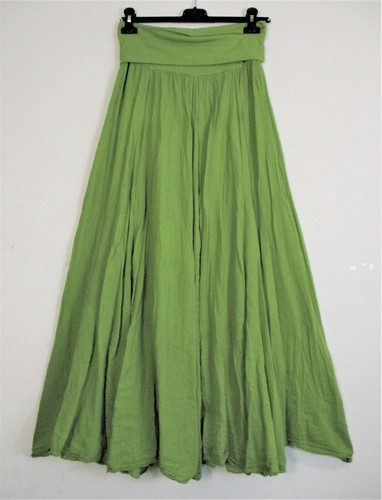 Lagenlook Womens 100% Cotton 1/2 Lined Long Skirt 12 Colours One Size:Regular - Picture 9 of 62
