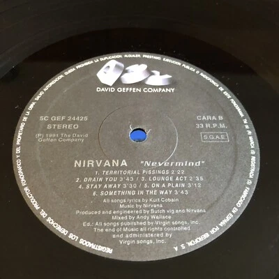Nirvana Nevermind · Lp · 1991