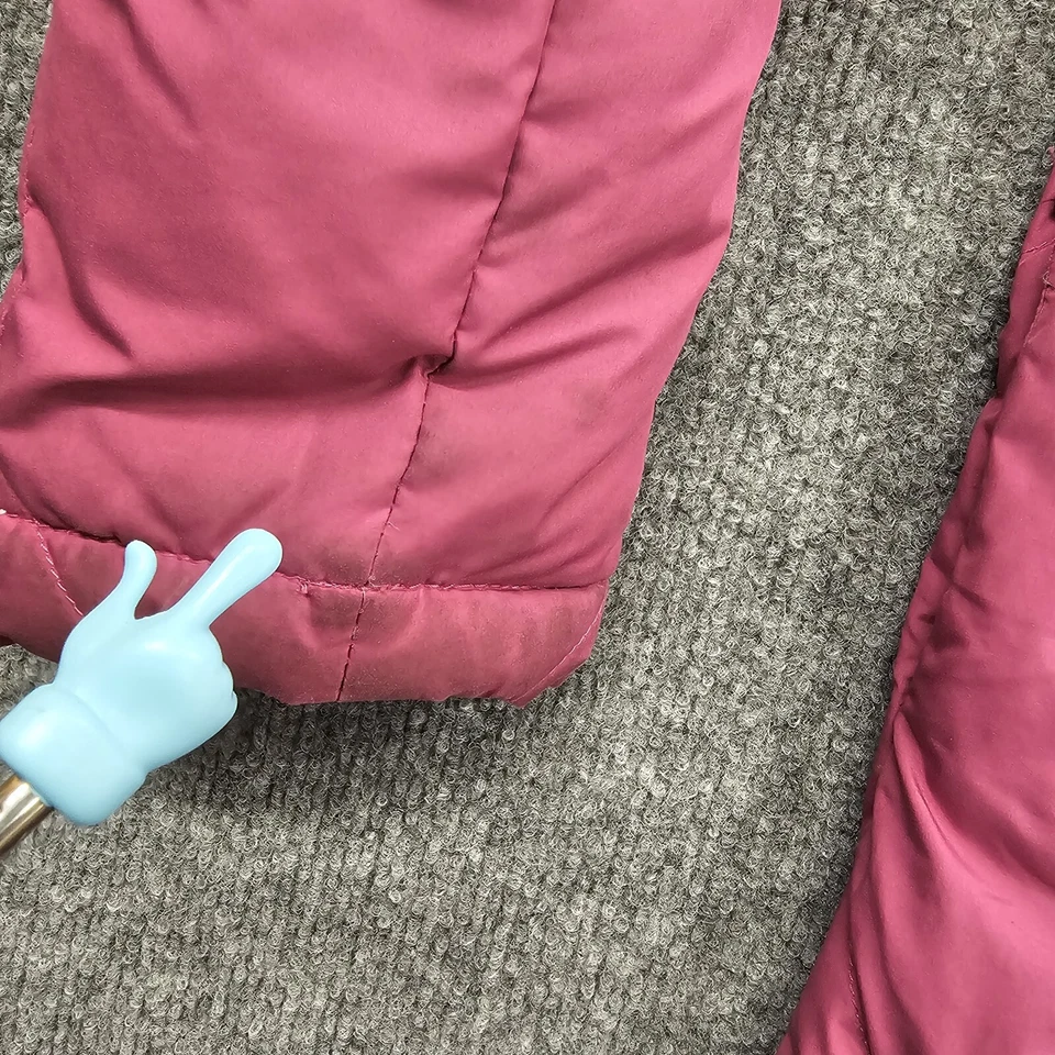 L.L. Bean Parka Jacket Coat Women's M Purple Pink Long Puffer Goose Down Hooded - Image 3 of 4