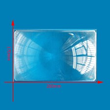 200x170mm Optical Plastic Fresnel Lens Focal 170mm DIY Projector Solar Condensor