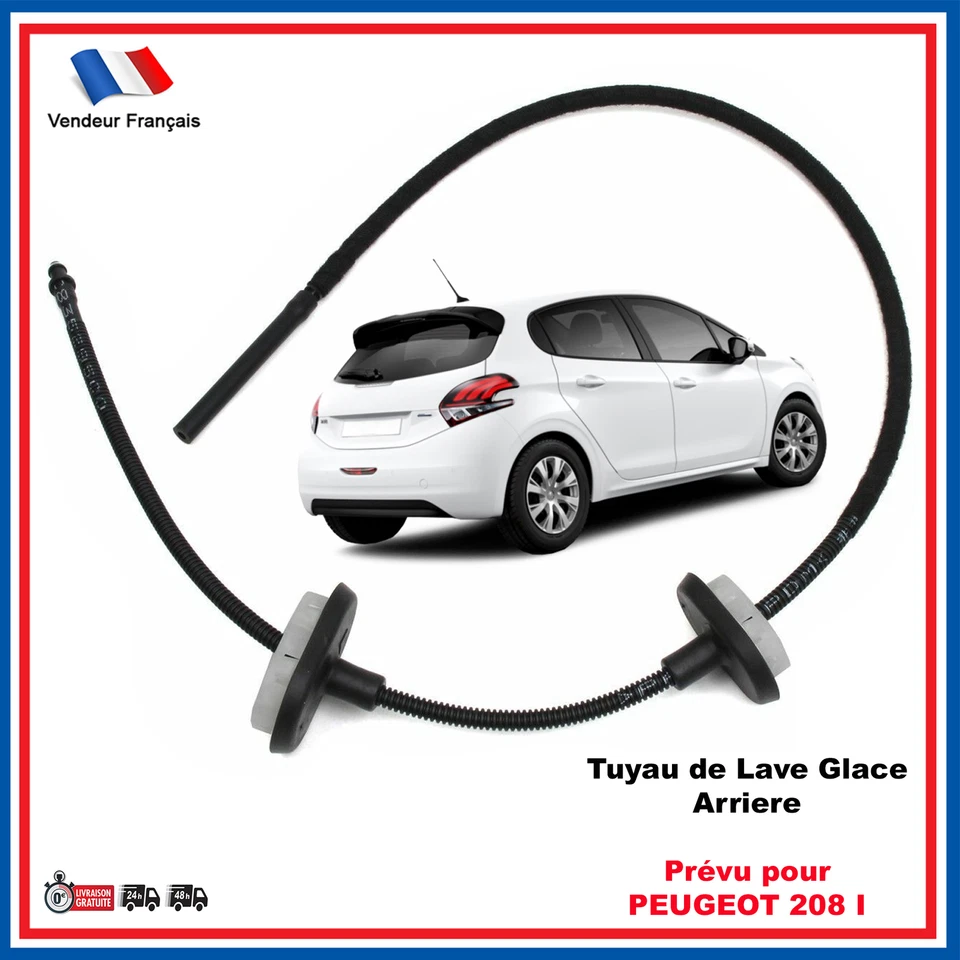TUYAU DURITE DE LAVE GLACE ARRIERE PEUGEOT 208 I - 9816910280 - Photo 1/3