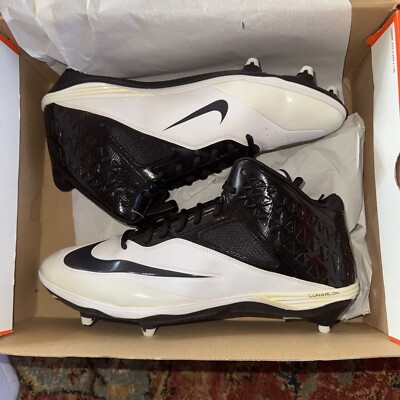 Nike Lunar Code Pro 3/4 D White/ Black 579668-001 Football Cleats