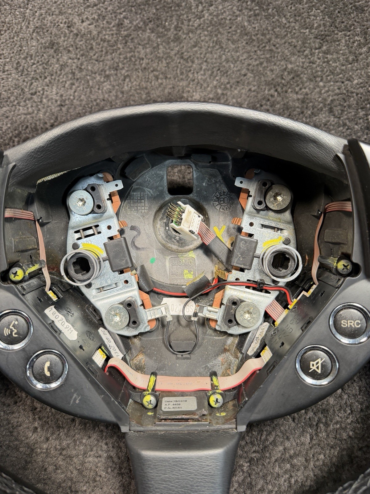 Maserati GranTurismo 2003-2019 Steering wheel Black
