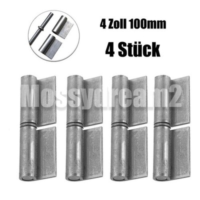 4 Stück Anschweißband Fahne Anschweißbandrolle Anschweißscharnier Anschweißen 4''