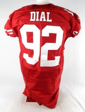 2016 San Francisco 49ers Quinton Dial #92 Game Issued Red Jersey 48 719