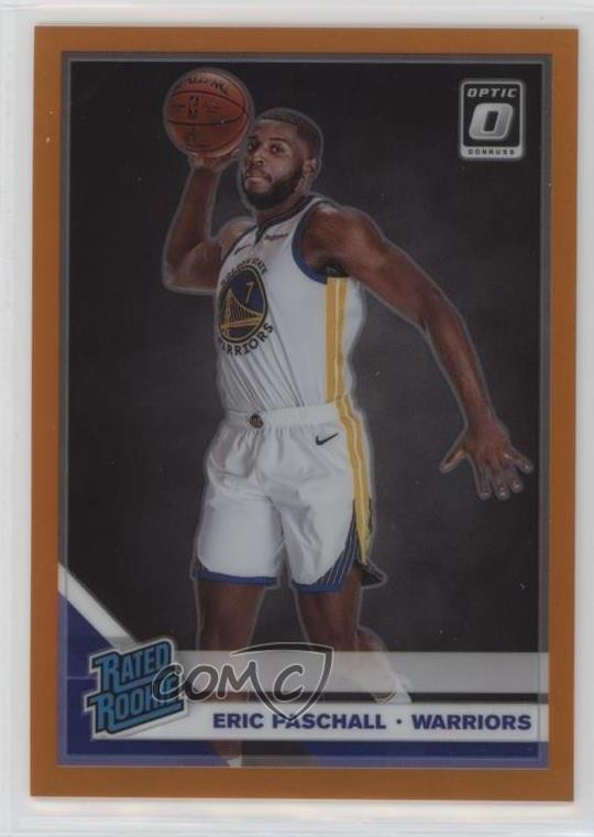 2019 Panini Donruss Optic Rated Rookie Orange Prizm /199 Eric Paschall #199 et6