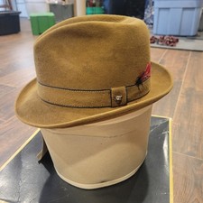 Vintage 1940s Champ Brand Fur Felt Hat. Made In USA Size 7 1/8. Nice Condition