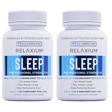 Relaxium Sleep - Fall Asleep Faster, Wake Refreshed - L-Tryptophan, Magnesium