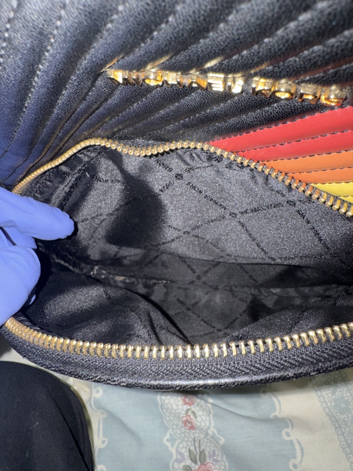 Authentic Michael Kors Rainbow Backpack (rare) - image 10