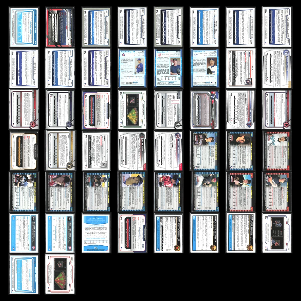 Bowman Chrome Serial #'d Lot 50 Baseball Cards Dealer Bulk Wholesale Refractor - Image 2 of 4