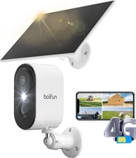 BOIFUN Portable 3G/4G LTE Cellular Solar Security Cameras Wireless Outdoor