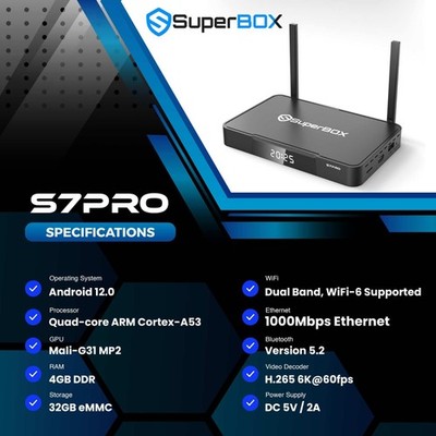 Superbox S7 Pro TV BOX Authorized Sellers Can Message To Me Free Ship