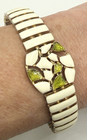 Vintage HOBE Enamel Cuff Bracelet Mid Century Modern High End Signed Designer — photo 1