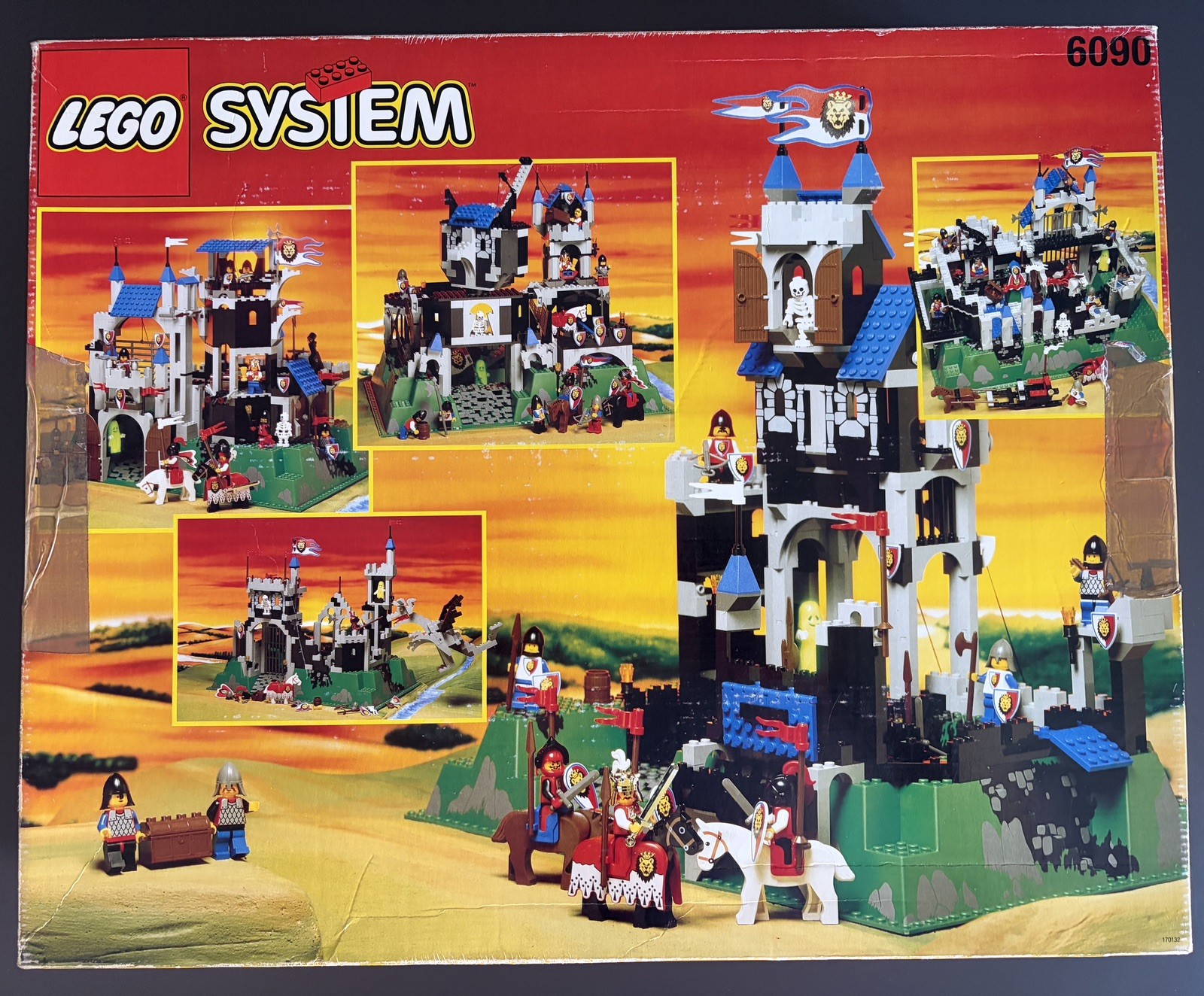 Lego Set 6090 Castello Royal Knight's Castle - Completo di Istruzioni 1995 Raro