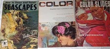 WALTER FOSTER LOT OF 3 VINTAGE PAINTING BOOKS SEASCAPES COLOR  COLOR SLIDES