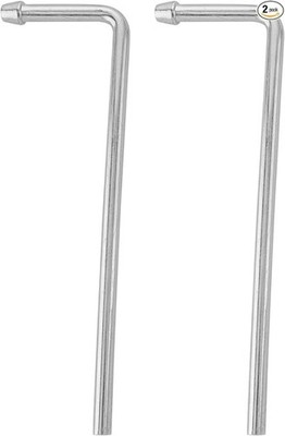 Exhaust Hanger Rods 2 Pcs 9.5'' Long 90 Degree Bent Weld On Exhaust Hanger Steel