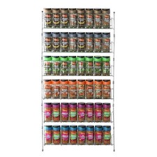 VINSANI 6 Tier Spice Rack Organiser Herb Storage Shelf Kitchen Cabinet Holder