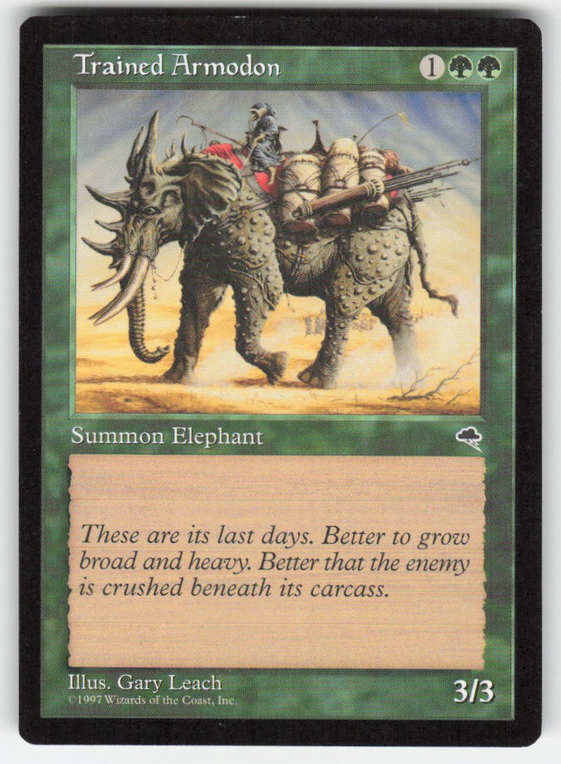 1997 Trained Armodon Tempest 260 MTG