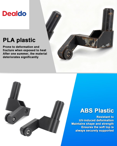 For Jeep Wrangler YJ Soft Top Frame Channel Guide Set 4-Piece, ABS Plastic with - Picture 3 of 12