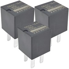 3-Pack Relay Kit - 12V 20A 4-Pin SPST Automotive Power Relay - Fixes Fuel Pump P