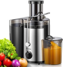 Juicer, Reemix Centrifugal Juice Machine Whole Fruit and Vegetable 800W Silver
