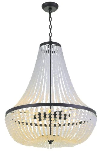 Crystorama Rylee 24" Wide Matte Black Crystal Chandelier - Picture 3 of 6