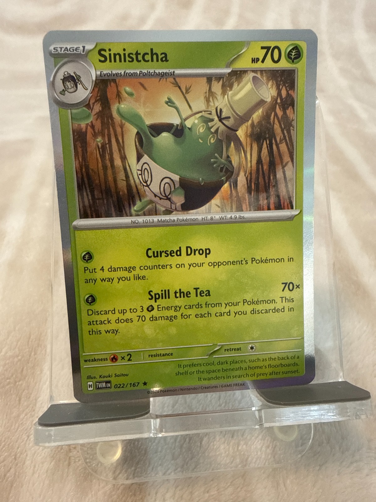 Sinistcha - TWM 022 - Holo - Pokemon TCG NM FREE SHIP & Discounts