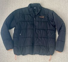 Oakley Grips Puffer Giacca Cappuccio Nascosto Nero Arancione Uomo XL Regular Fit