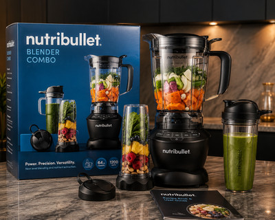 NutriBullet Blender Combo 1200W 64oz Blender & Personal Cups New