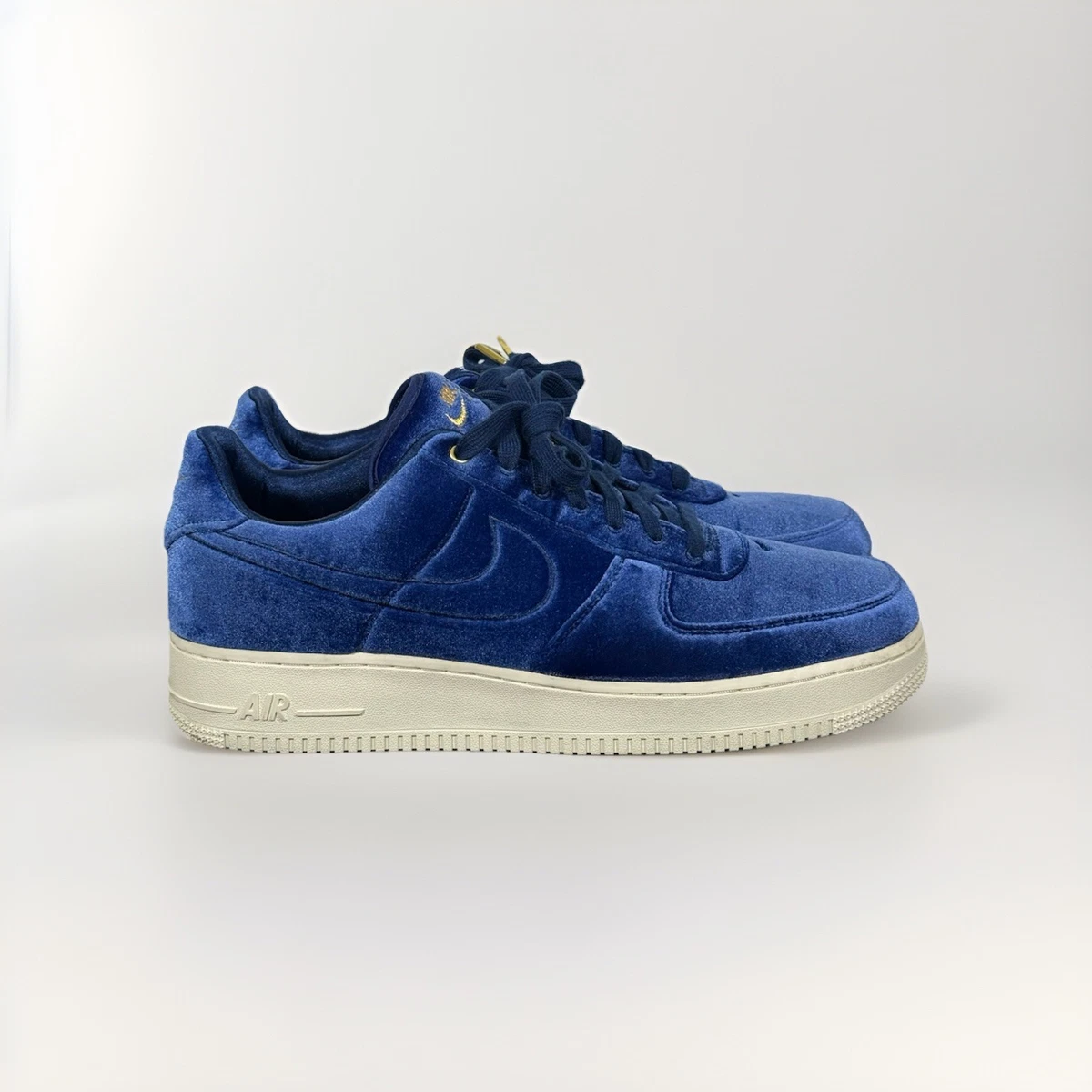 Nike Air Force 1 '07 Premium Low Blue Velour for Sale