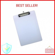 Clipboard Dry Erase Surface 9'' x 12.5'' Letter Size Low Profile Clip Whiteboard