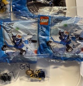 LEGO City Building Toys Sealed Polybags  NEW Set of 9 - Stocking Stuffers