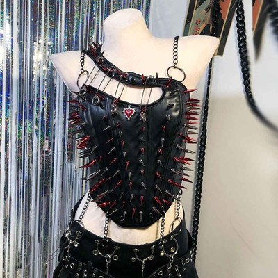 Fairy Y2K Trägertop Tops Emo Gothic Tanktops Punkmusik Grunge