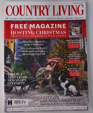 Country Living magazine Dec 2023 Monty Don, Top Farm shops + Hosting Christmas