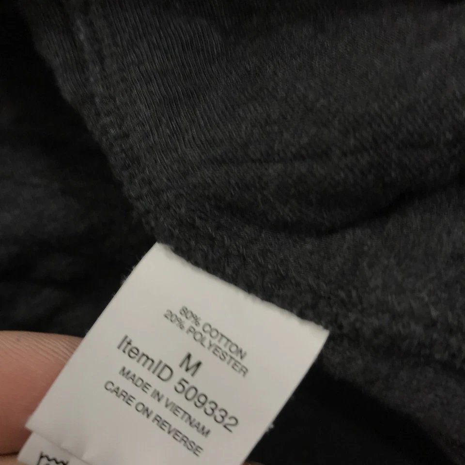 Chaqueta LL Bean Para Hombres Gris Medio Acolchada Snap T Pullover Mezcla de Algodón Informal Logo Foto 4 de 4