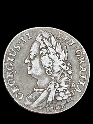 1745 Lima Shilling George II Britische Silbermünze - Sehr schön+++!