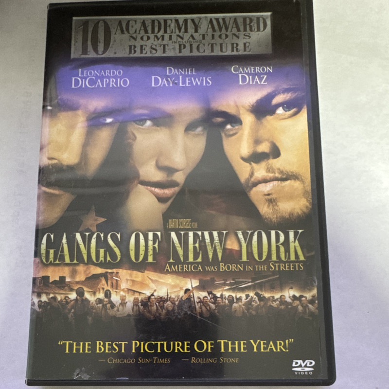 Gangs of New York DVD R Scorsese DiCaprio Day-Lewis Widescreen 167m 2003