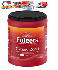 Folgers Classic Roast Ground Coffee, Medium Roast, 9.6 oz Canister