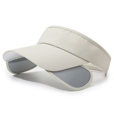 Chapeau Visière Pare-Soleil Rabattable Unisexe Réglable Respirant Polyester