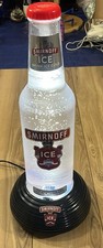 VTG Y2K Smirnoff Ice Light Up Bottle Fish Tank Store Display Sign Tested w/ Fish