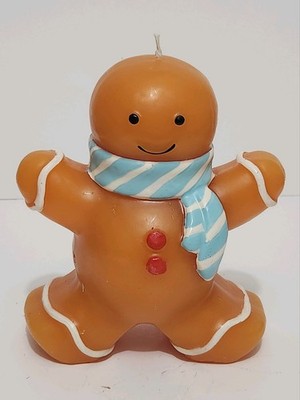 Vintage 6'' Gingerbread Man Candle
