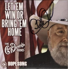 Charlie Daniels Signed Auto CD Cover Let 'Em Win or Bring 'Em Home JSA DD74994