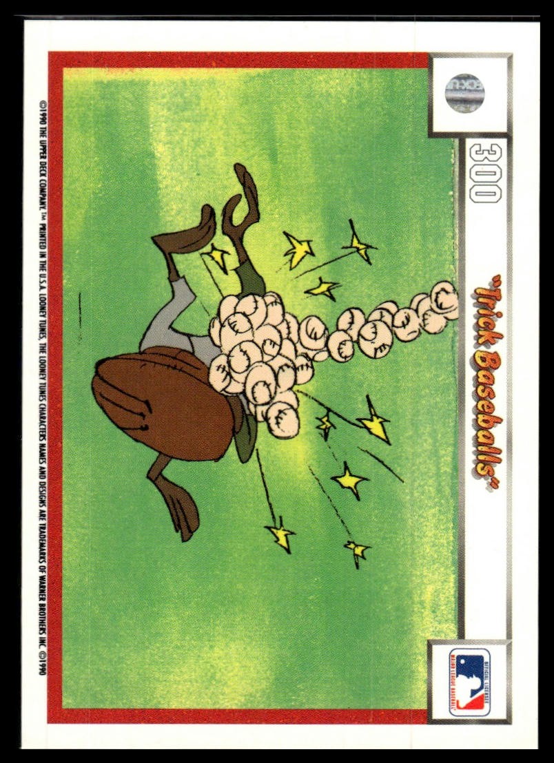 1990 Upper Deck Comic Ball #297 / 300 Trick Baseballs