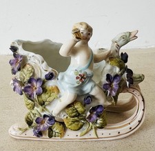 Antique Porcelain Putto/Cherub Planter/Vase/ Centrepiece - German Craftsmanship