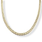 Mens 6mm Curb Chain 9ct Gold XP Classic Curb 20in/24in/32in Lengths