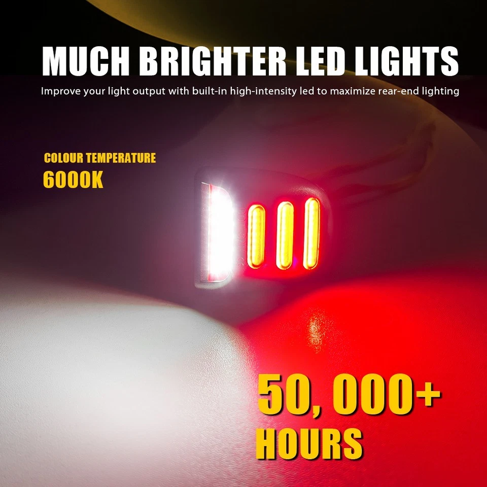 2 luces de matrícula LED cromadas blancas para Chevy Silverado 1500 99-13 A Foto 4 de 4