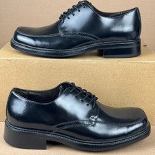 Brown Shoe Black Leather Oxford Dress Shoes Men  s Size 8M Lace-Up Formal